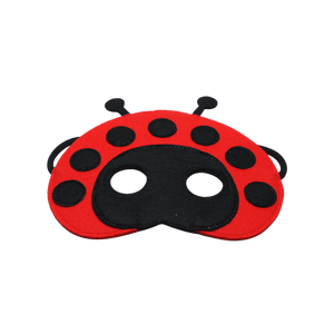 Masque en feutre coccinelle