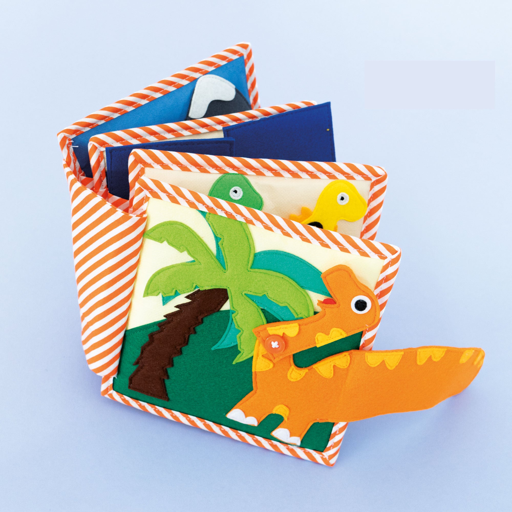 Dino Friends - 6 Pages Mini Quiet Book