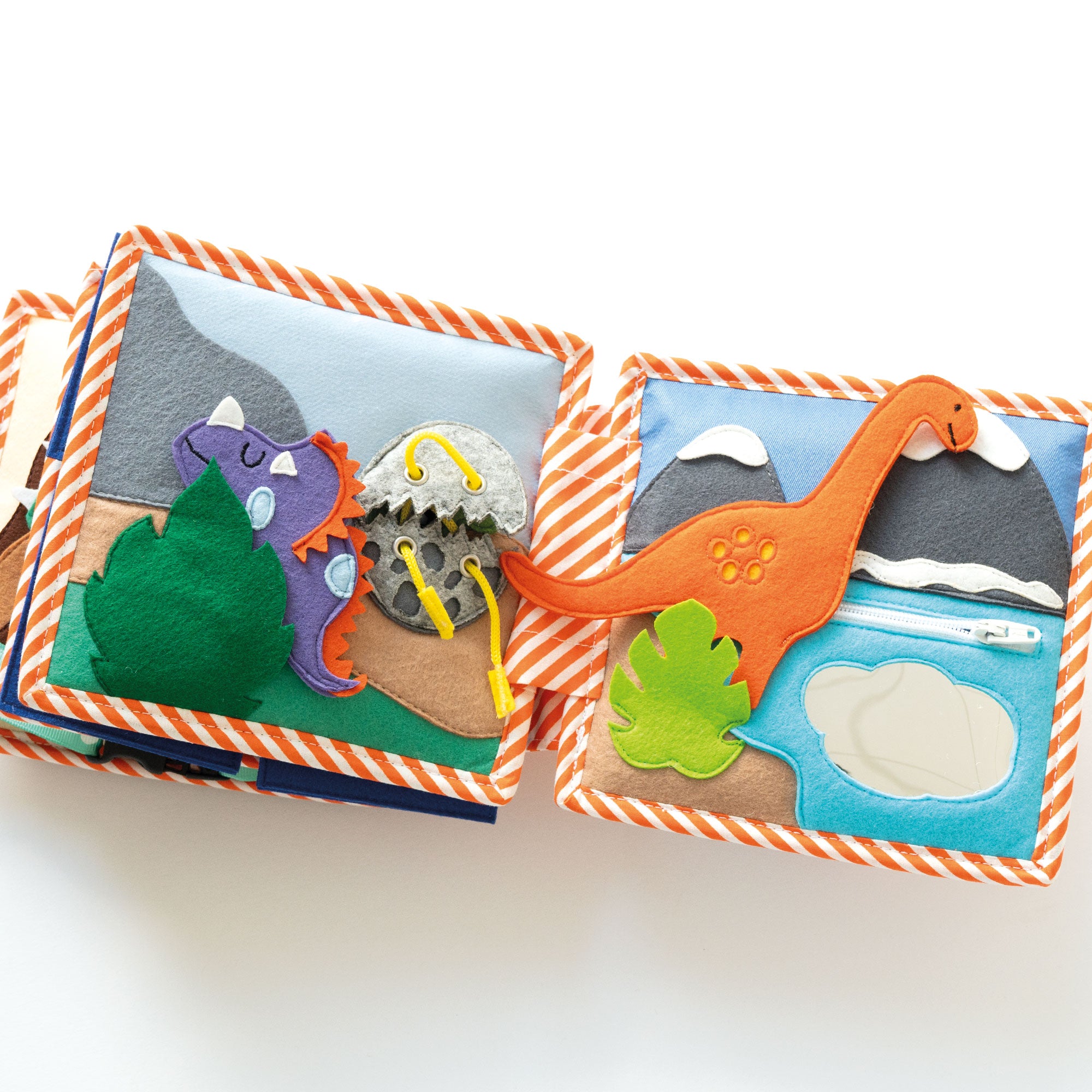 Dino Friends - 6 Pages Mini Quiet Book