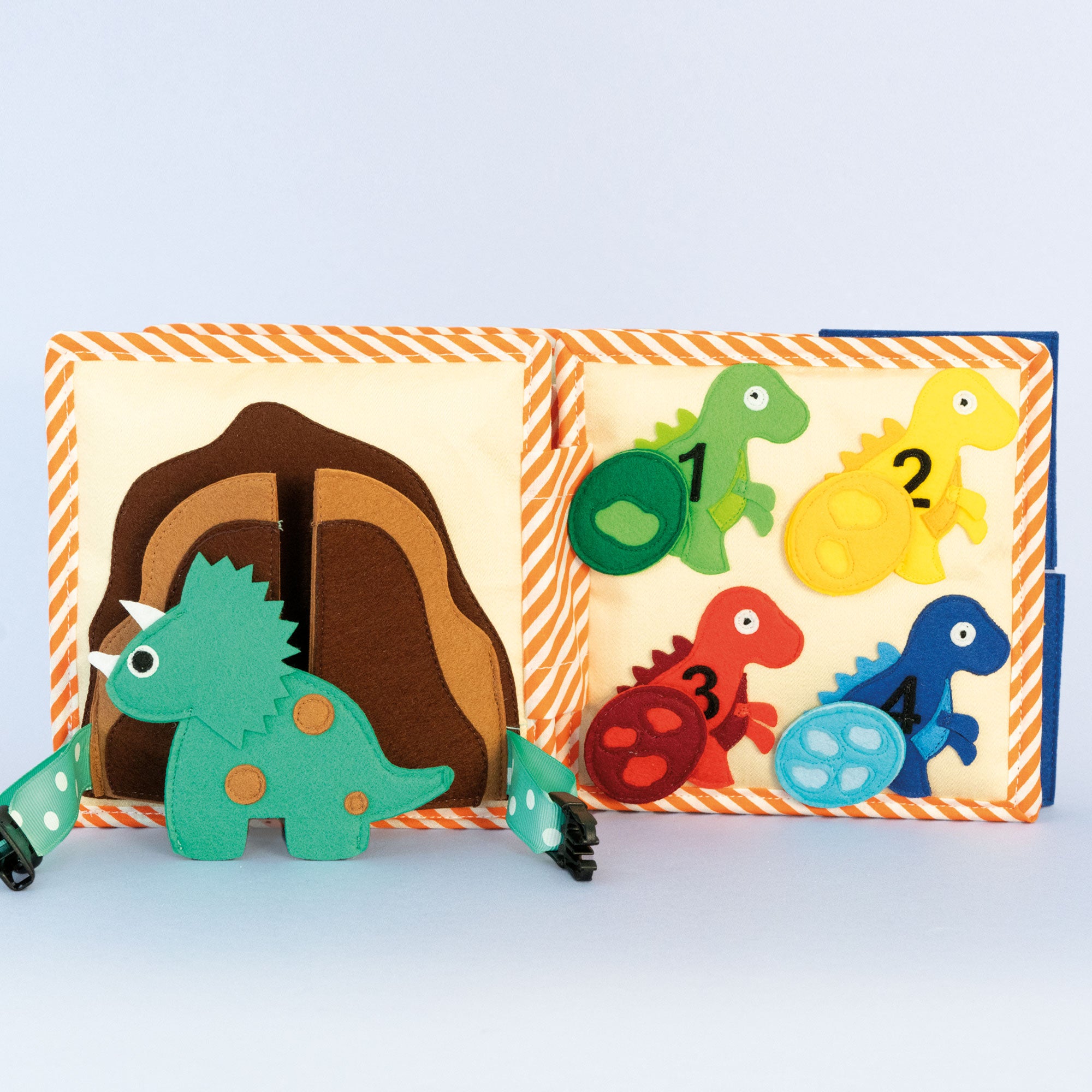 Dino Friends - 6 Pages Mini Quiet Book