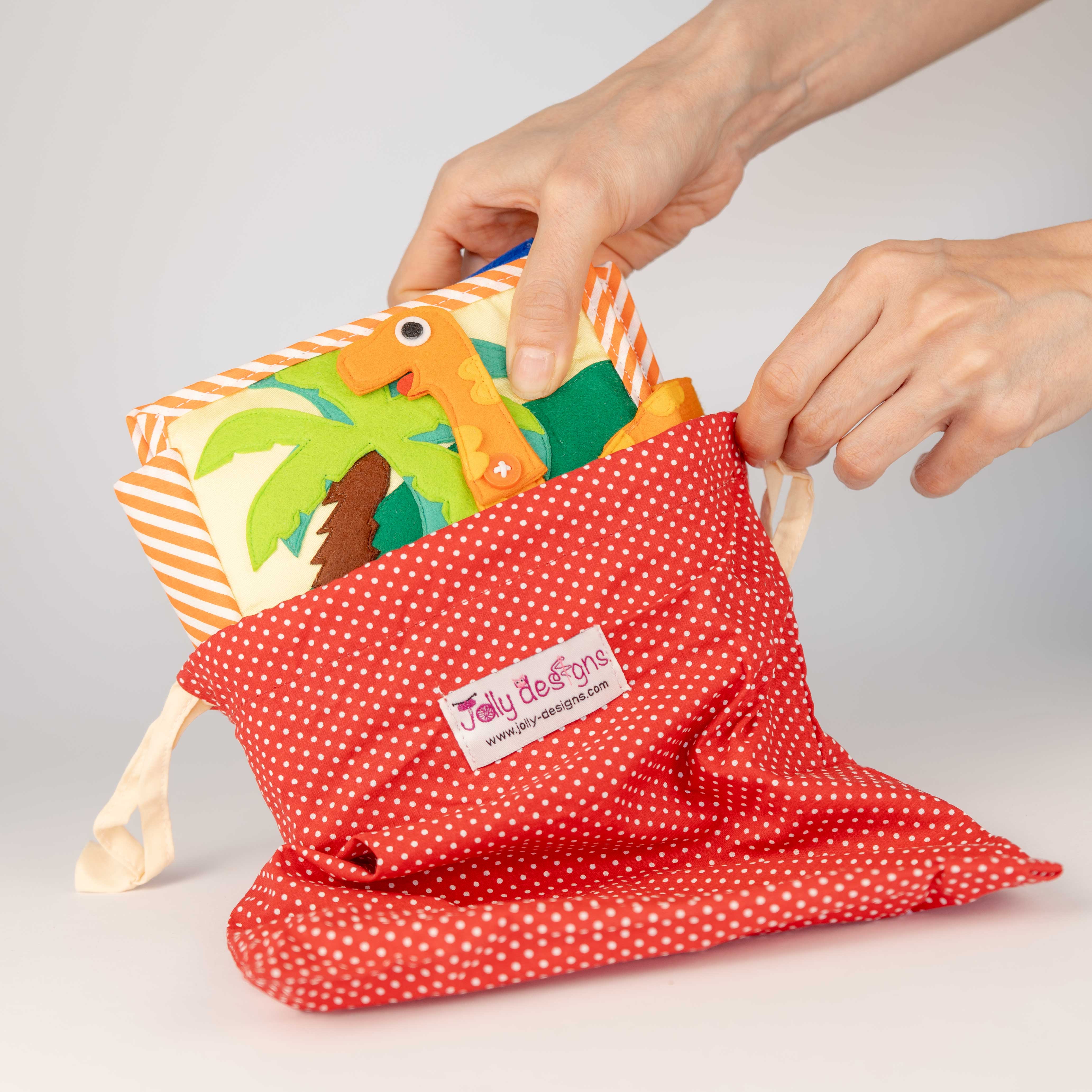 Dino Friends - 6 Pages Mini Quiet Book