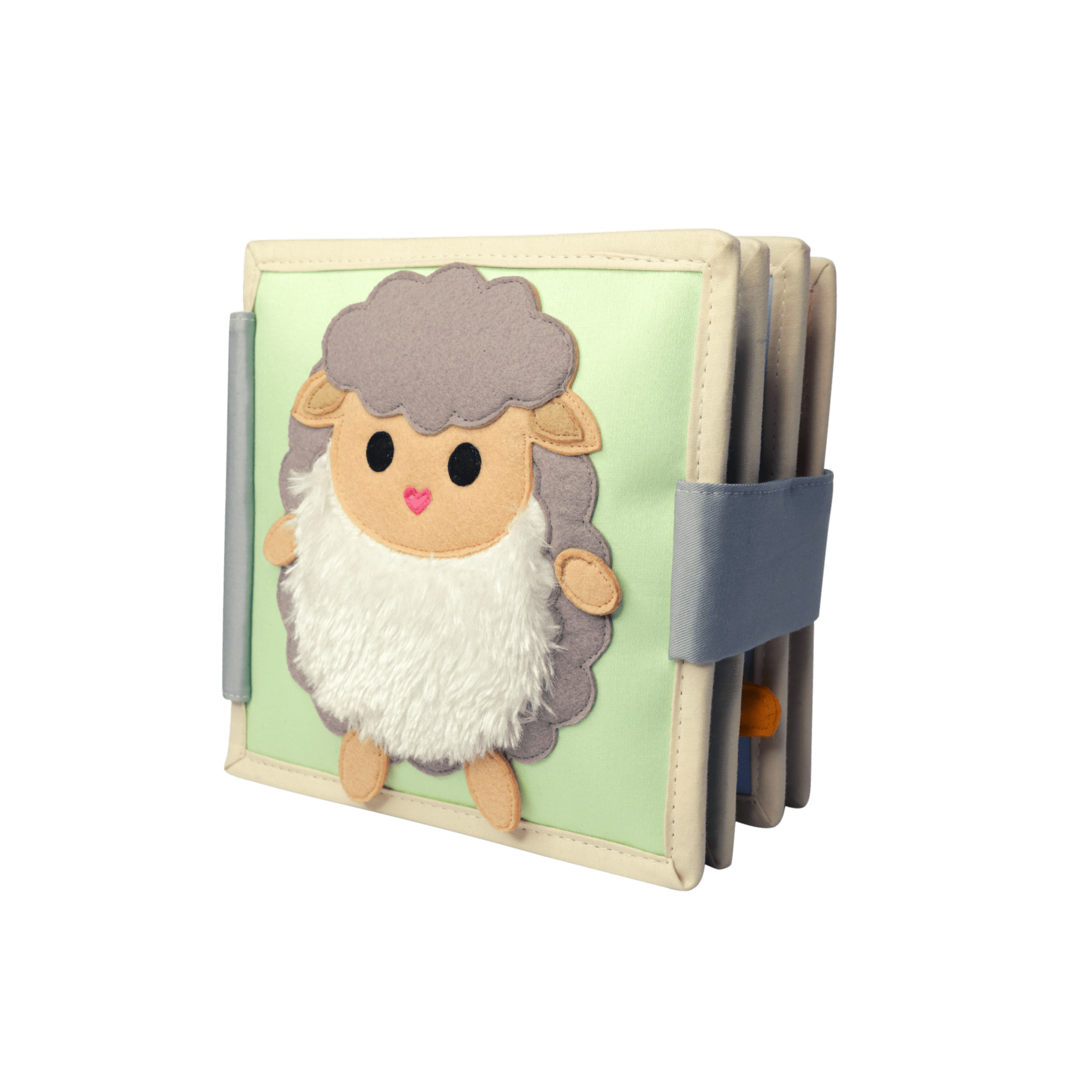 Happy Sheep - 6 Seiten Mini Quiet Book