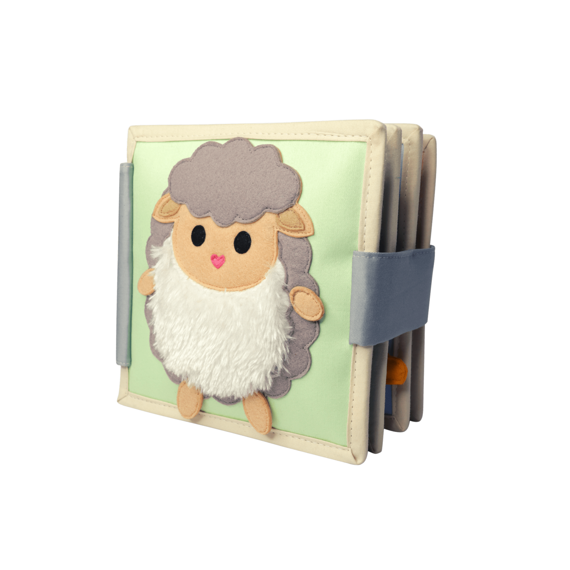 Happy Sheep (ab 4 Monaten) - 6 Seiten Mini Quiet Book