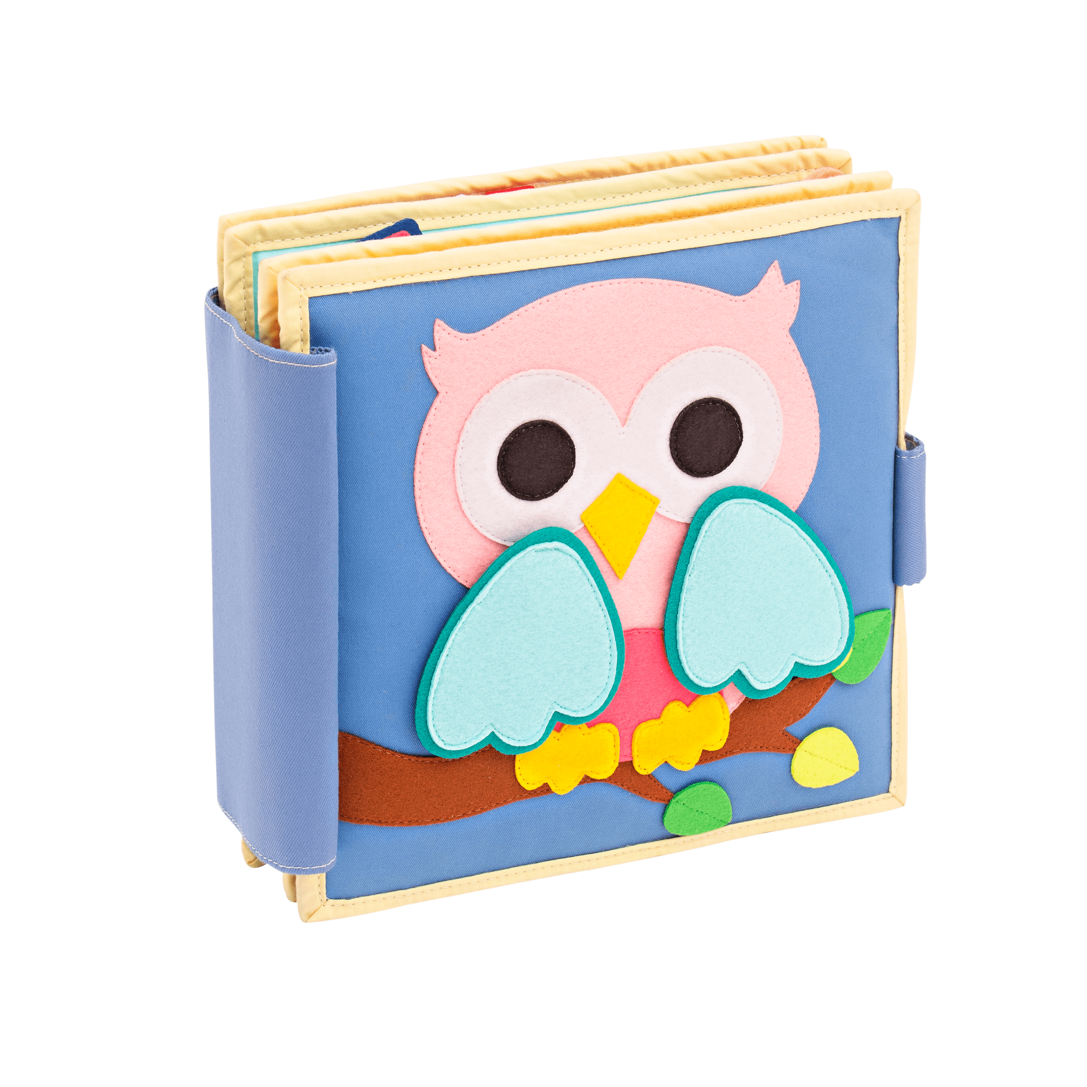 Pastell junge Eule – 6 Seiten Quiet Book