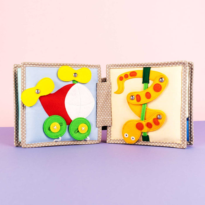 Peek-a-Boo - 6 Pages Mini Quiet Book 