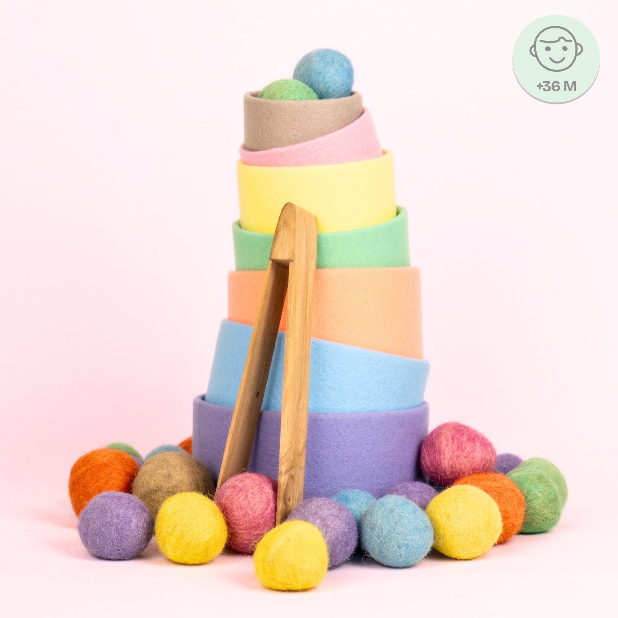 Kullerbunt Pastell – Sortierspiel mit Pinzette ab 3 Jahren