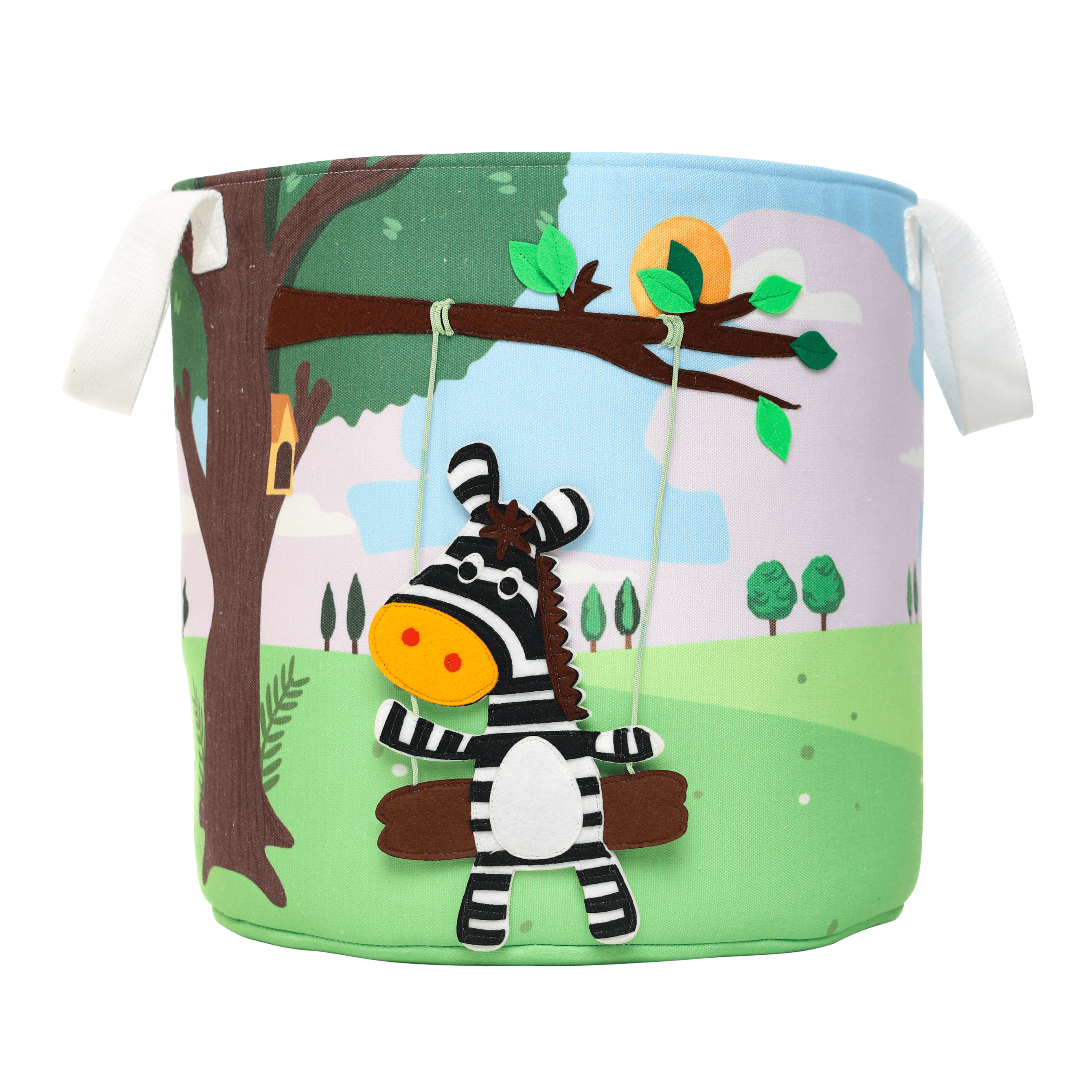 Zebra - Aufbewahrungsbox (rund)