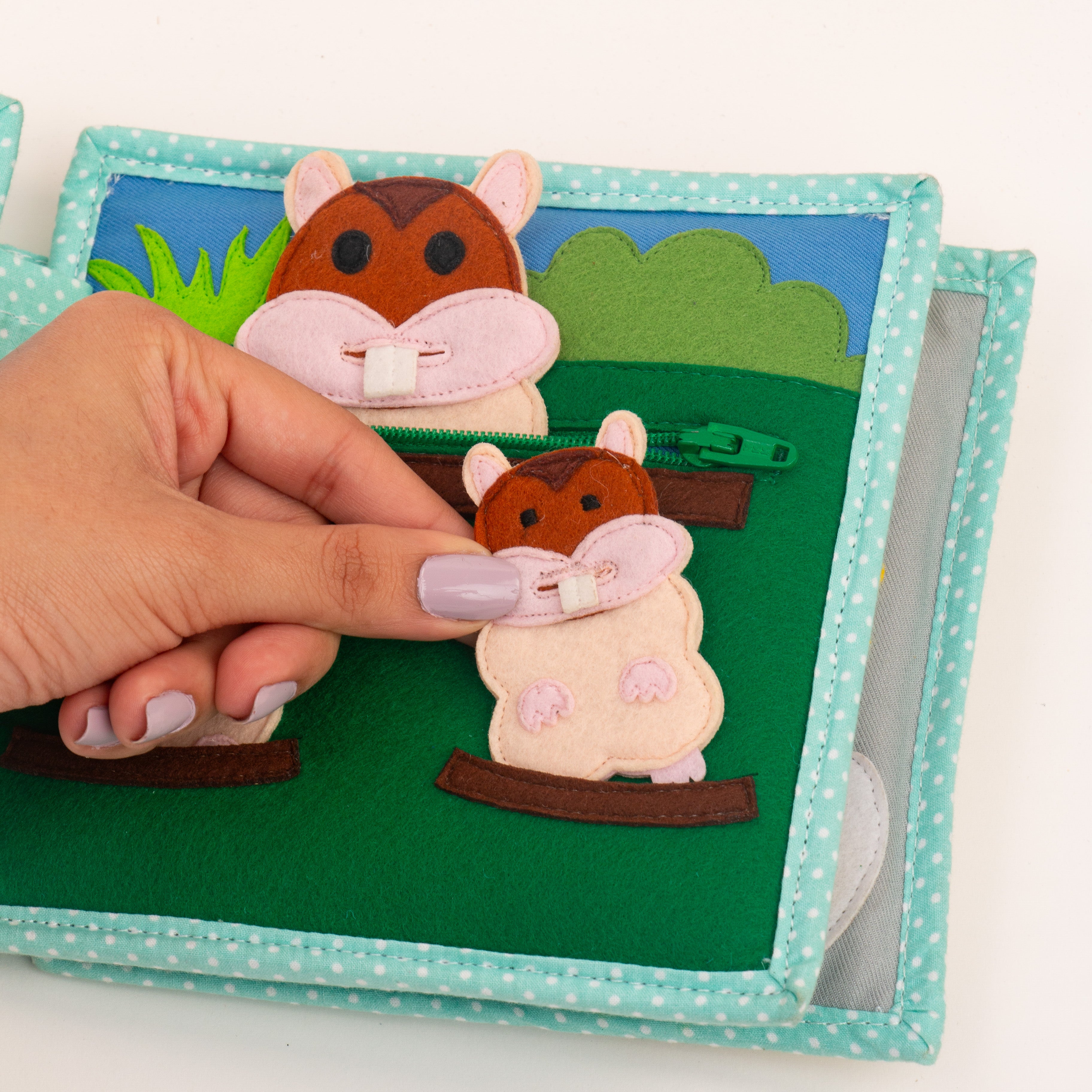 Jolly Jungle - 6 Seiten Mini Quiet Book