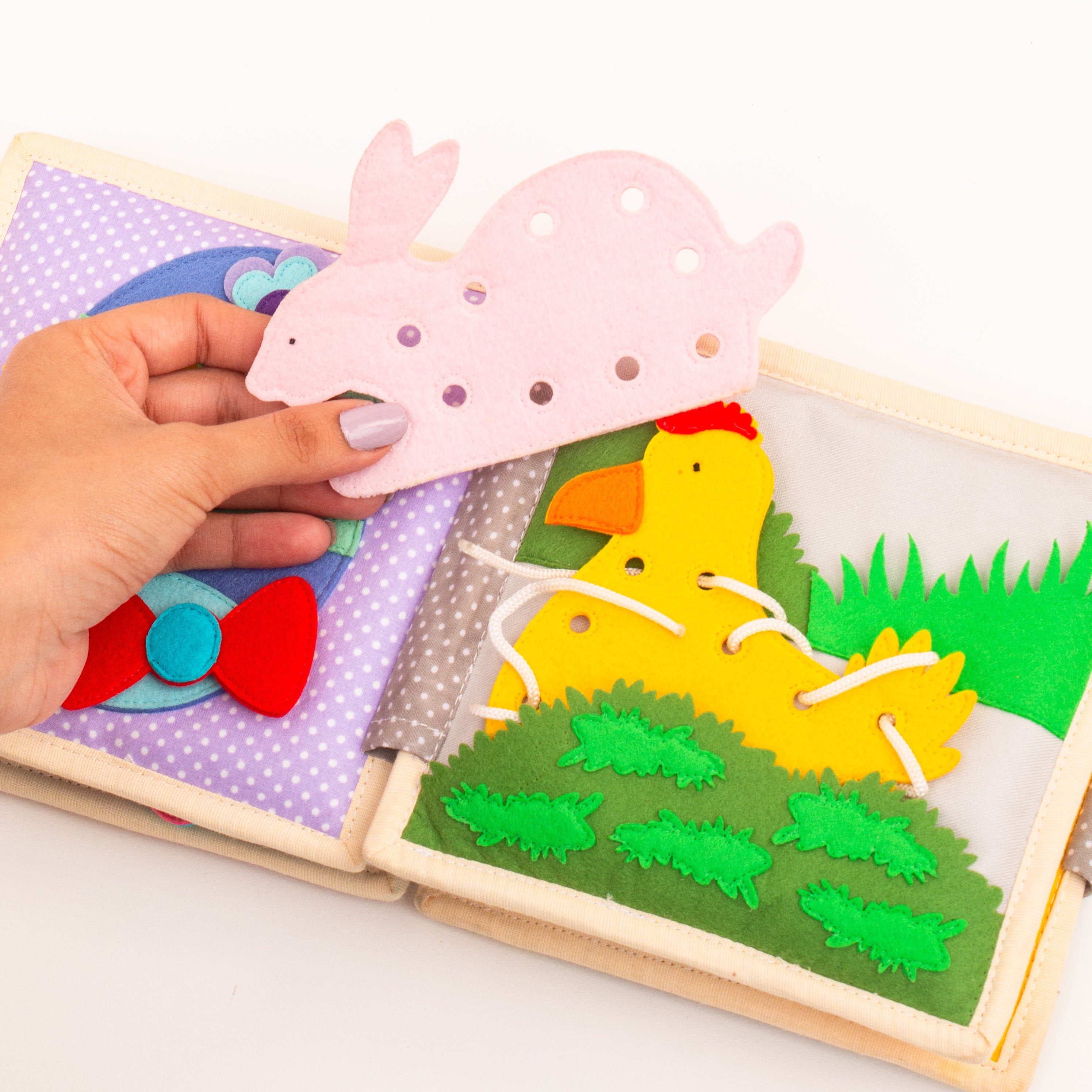 Funny Bunny - 6 Seiten Mini Quiet Book