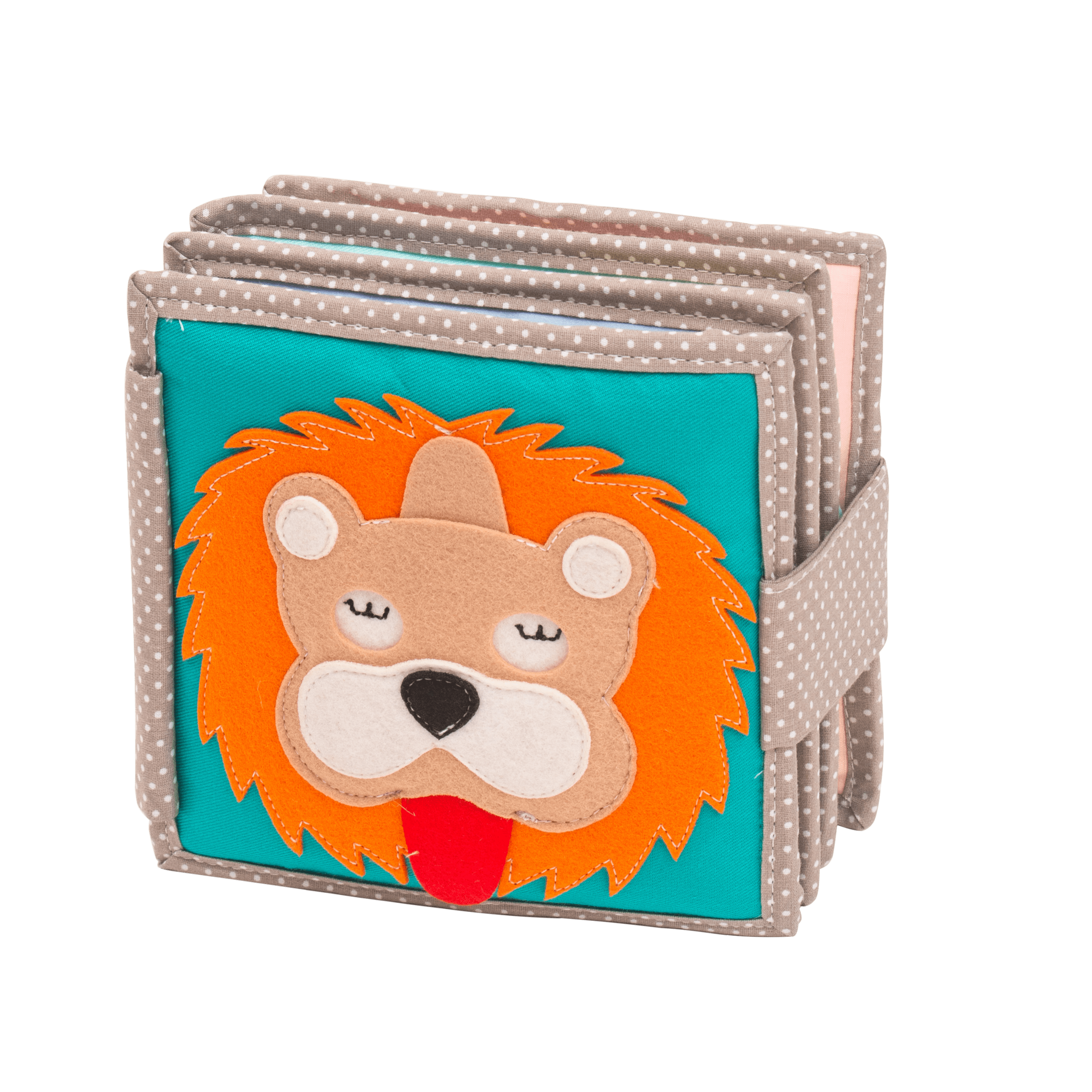 Sleepy Lion - 6 Pages Mini Quiet Book