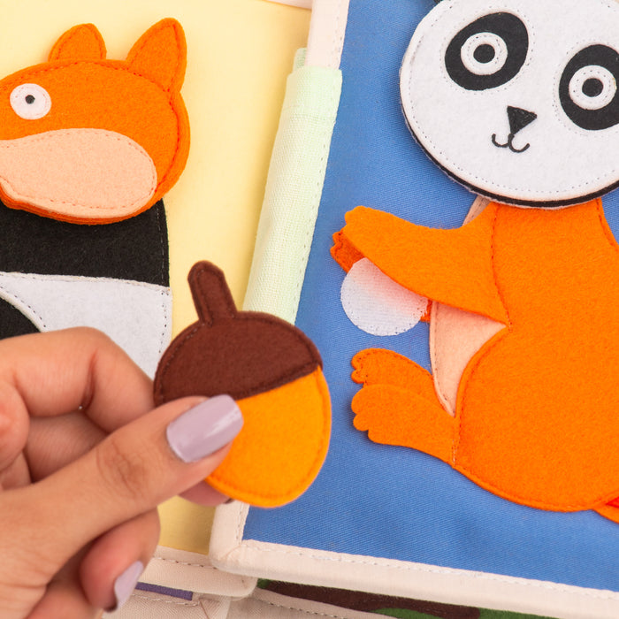 Animal Friends - 6 Pages Mini Quiet Book 