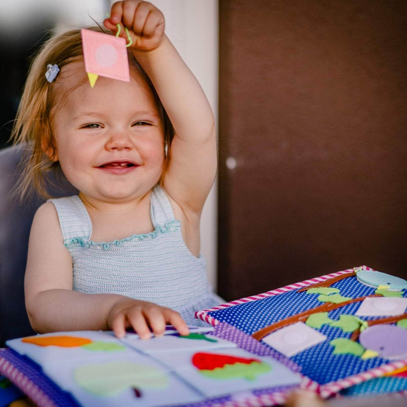 Colorful Caterpillar Quiet Book for 1 Year Old Toddlers & Babies